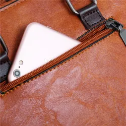 Luxe lederen tas set incl portemonnee 4 stuksSets