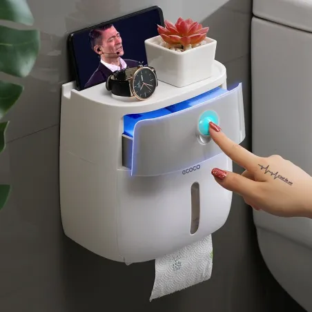 Toiletpapier dispenser met lade - waterdichtBadkamer & Toilet