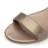 Ponceaux plats en cuir véritable