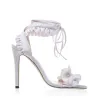 Sandales à talons hauts avec dentelle