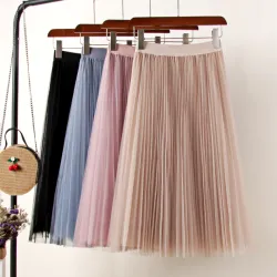 Fashion midi jupe plissée