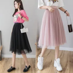 2019 womens midi pleated skirtJurken