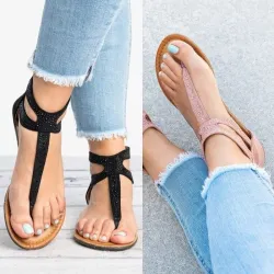 Summer woman diamond zipper sandalsSandalen