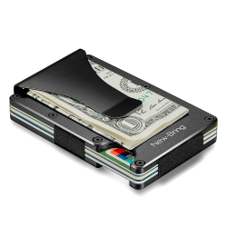 Mini porte-cartes de crédit - portefeuille en métal