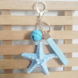 Sea world starfish pearl shell keychainSleutelhangers