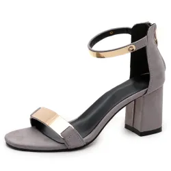 Shiny medium heel sandalsSandals