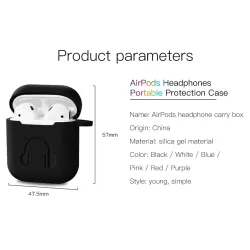 Soft silicone earphone case for Apple airpodsOor- & hoofdtelefoons
