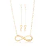 Lucky 8 - earrings & necklace - jewellery setNecklaces