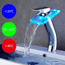 LED waterfall basin faucetKranen