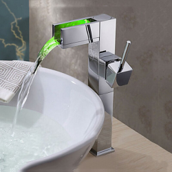 Bathroom chrome finish waterfallKranen