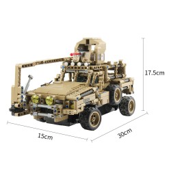 MoFun MZ6003 2.4G 1/12 camion de voiture militaire RC auto-build bloc 768 pcs