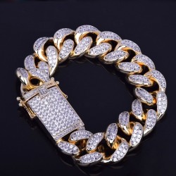 Bracelet de luxe avec zircons
