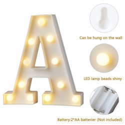 Lettres lumineuses & chiffres - Lumière de nuit LED - alphabet