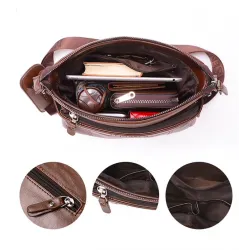 Modieuze leren crossbody & schoudertas met portemonnee*Tassen