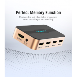 5 in 1 & 3 in 1 out - 4K HDMI switcherHDMI-schakelaars