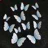papillon 3D - sticker mural avec aimant 12 pièces