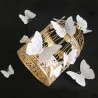 papillon 3D - sticker mural avec aimant 12 pièces