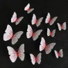 papillon 3D - sticker mural avec aimant 12 pièces