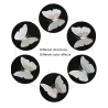papillon 3D - sticker mural avec aimant 12 pièces