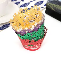 Couvertures de Noël pour muffins & cupcakes - emballages en papier 12 pièces