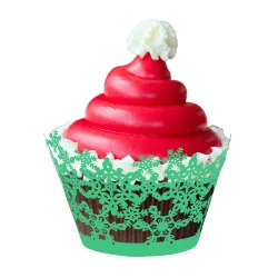 Christmas covers for muffins & cupcakes - paper wrappers 12 piecesBakvormen