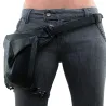 Steampunk - gothic - waist & leg leather bagTassen