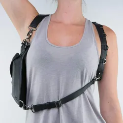 Steampunk - gothic - waist & leg leather bagTassen