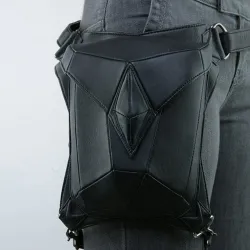 Steampunk - gothic - waist & leg leather bagTassen