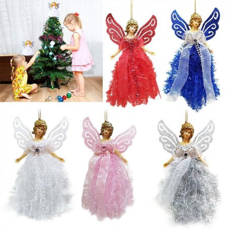 Pendentif ange - décoration d'arbre de Noël - 22 cm