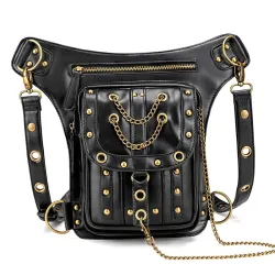 Multifunction waist & leg & shoulder steampunk bag - waterproof - unisexTassen