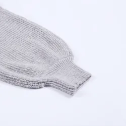 Robe tricotée hors-épaule - pull-over