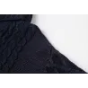 Pull tricoté long avec col rond - robe d'hiver