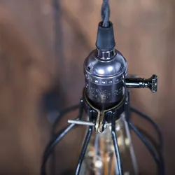 Rustiek industrieel pijp & katrolontwerp - muurlamp met koordWandlampen