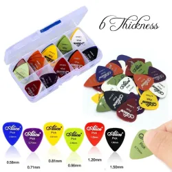 Electric guitar picks - 0.58mm 0.71mm 0.81mm 0.96mm 1.20mm 1.50mm - 50 pieces setGitaar