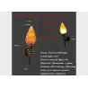 Retro hand with torch - wall lampWandlampen