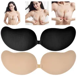 Soutien-gorge adhésif avec poussoir - sans soudure - fermeture avant
