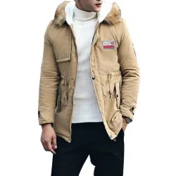 Winter hooded jacket - warm - slimJassen