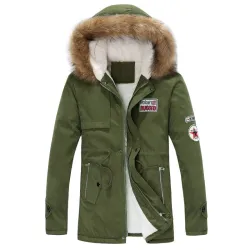 Winter hooded jacket - warm - slimJassen