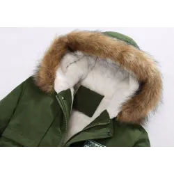 Winter hooded jacket - warm - slimJassen