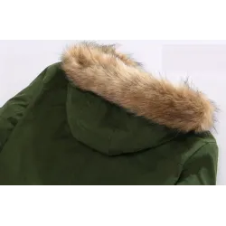 Winter hooded jacket - warm - slimJassen