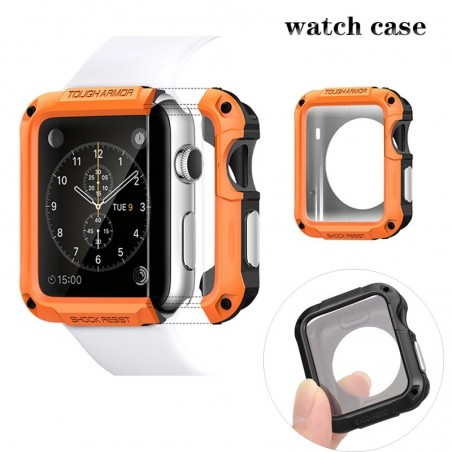 Boîtier SGP pour montre de pomme - protecteur d'écran résistant aux chocs 38mm 40mm 42mm