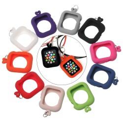 Boîtier en silicone pour Apple Watch - avec collier - 38mm - 40mm - 42mm - 44mm