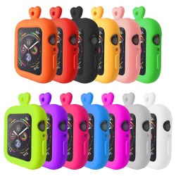 Boîtier en silicone pour Apple Watch - avec collier - 38mm - 40mm - 42mm - 44mm