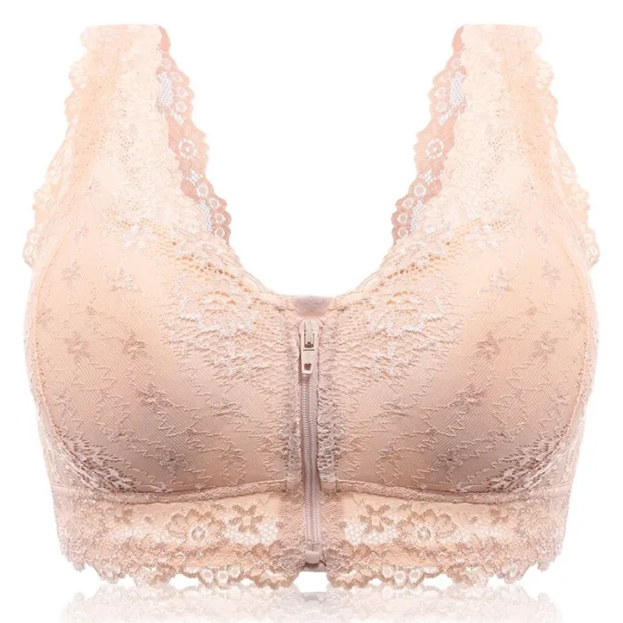Push up bra with front zipper - seamlessLingerie
