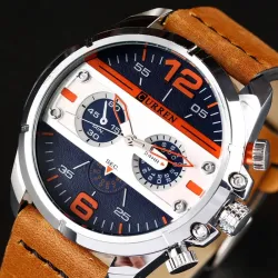 Luxury leather sports quartz watchHorloges