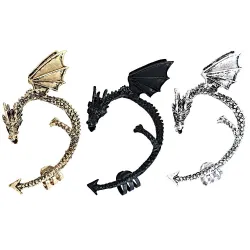 Gothic & punk earring with dragonOorbellen