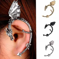 Gothic & punk earring with dragonOorbellen
