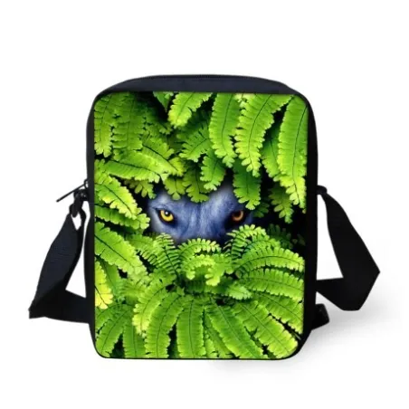 Animals in leaves - small crossbody bagTassen