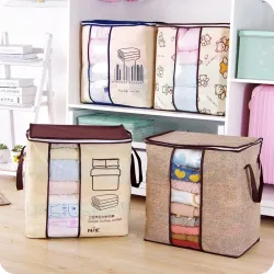 Non-woven portable clothes storage bag - foldable organizerStorage Bags
