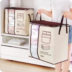 Non-woven portable clothes storage bag - foldable organizerStorage Bags